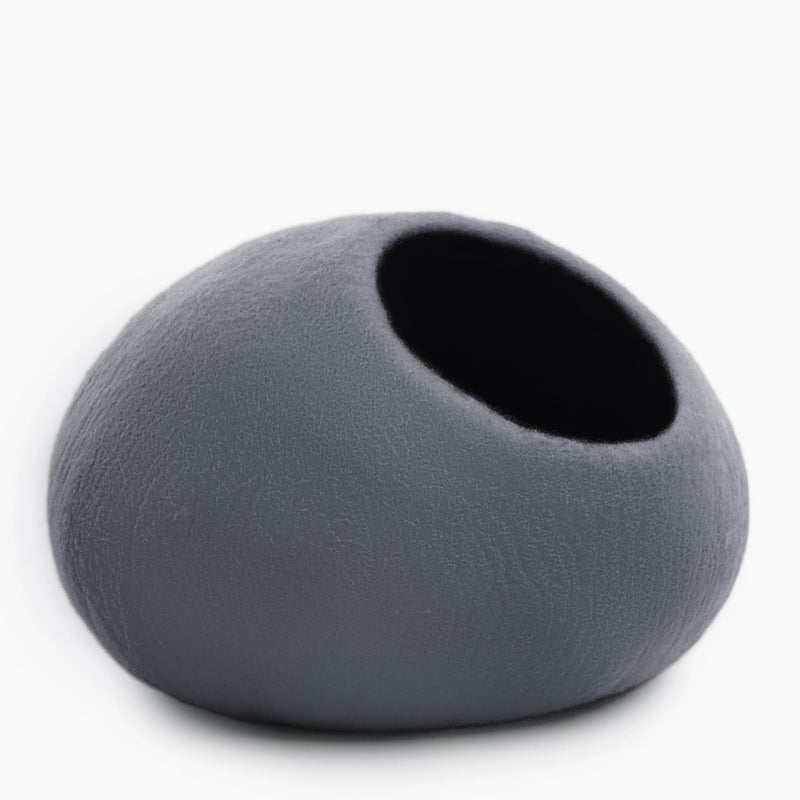 Woolygon Premium Wool Cat Cave Bed - Felt Cat Cave Handmade from 100% Merino Wool, Pet Friendly Felt Cat Bed for Indoor Cats and Kittens - Image 3