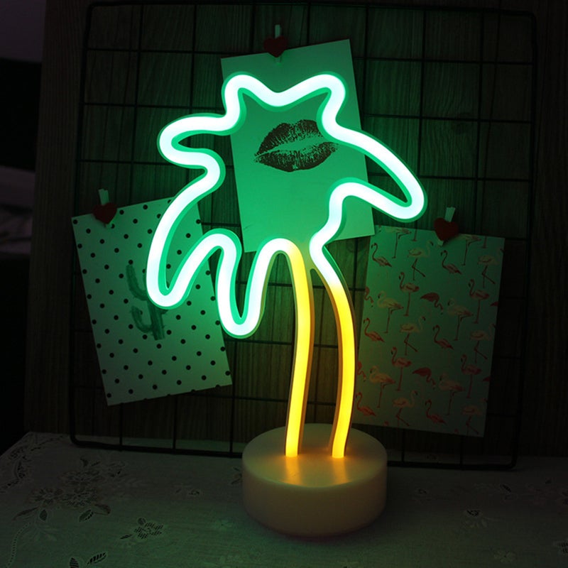 Cute Design Night Light Beside Lamp 3 * AA Cell Operated USB Powered Portable for Home Decoration Deco Birthday Present Gift - Image 1