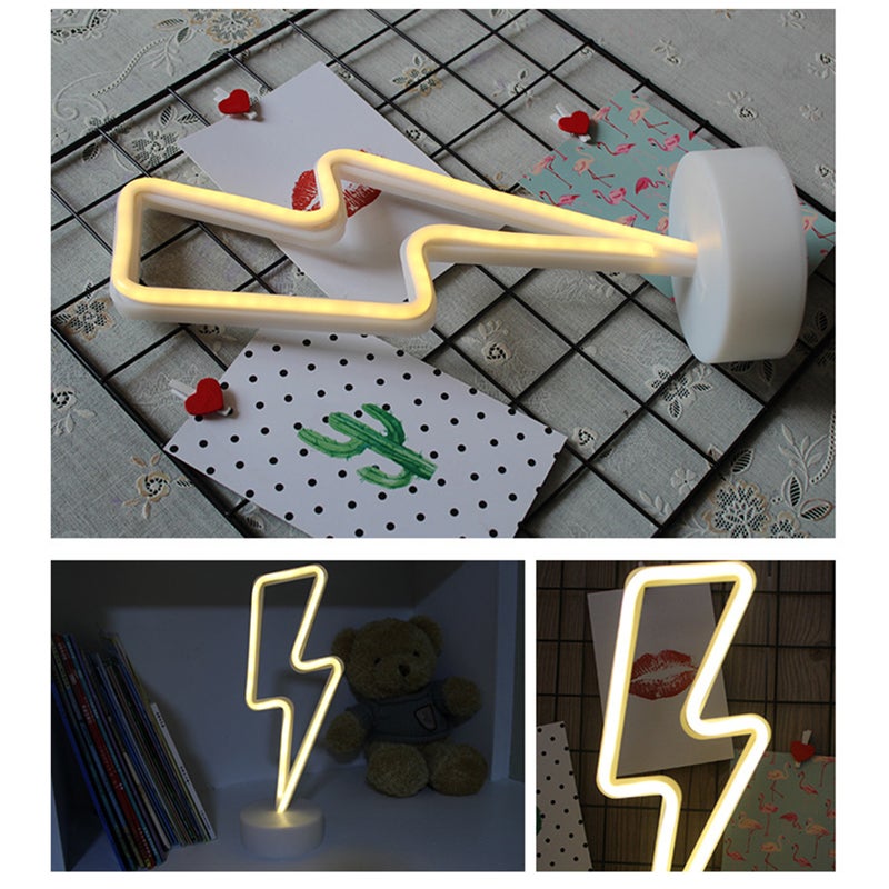 Cute Design Night Light Beside Lamp 3 * AA Cell Operated USB Powered Portable for Home Decoration Deco Birthday Present Gift - Image 4