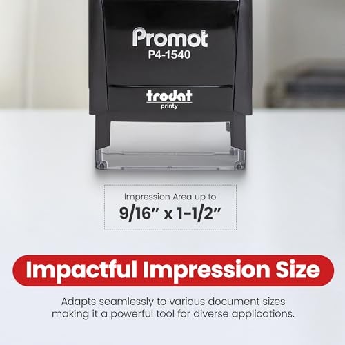 Promot Please Sign and Return Self Inking Rubber Stamp - Refillable Teacher Stamps - Business, Bookkeeping, Ordering, Accounting, Work, Bank, Office Stamper - Red Ink - Image 5
