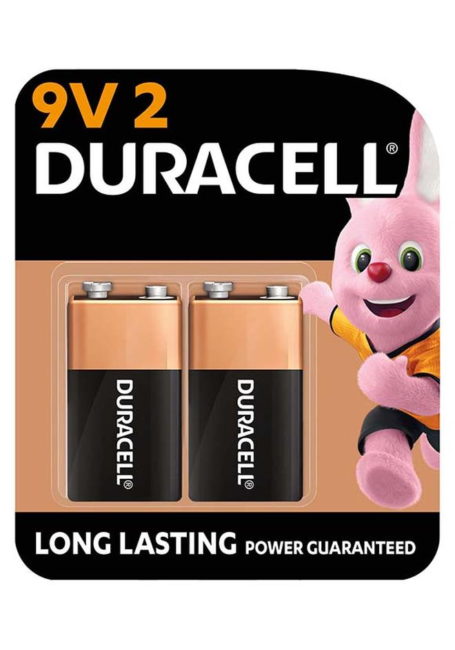 Duracell بطاريات ديل مزدوجة من نوع 9 فولت، عبوة مكونة من 2 - Image 1