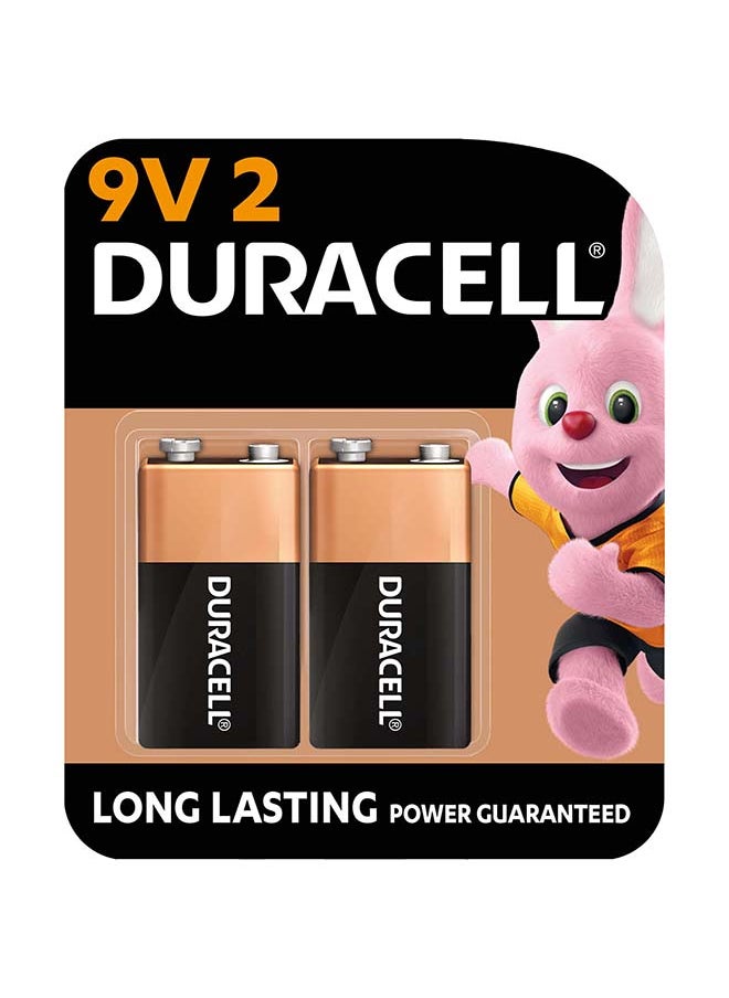Duracell Duracell Type 9V Alkaline Batteries, Pack Of 2  - Image 1