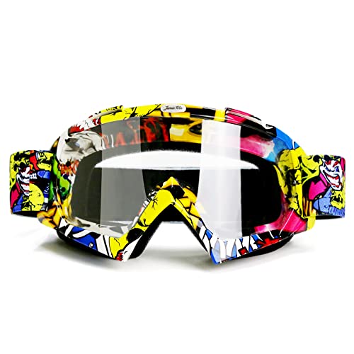 JAMIEWIN Motocross Goggles ATV Dirt Bike Motorcycle UTV MX OTG Offroad Riding Goggles Anti UV Dustproof Anti Fog Racing Skiing Goggles for Men Women Youth Kids - Image 1