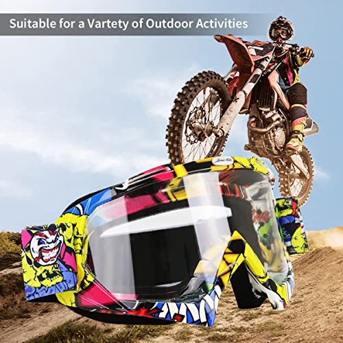 JAMIEWIN Motocross Goggles ATV Dirt Bike Motorcycle UTV MX OTG Offroad Riding Goggles Anti UV Dustproof Anti Fog Racing Skiing Goggles for Men Women Youth Kids - Image 2