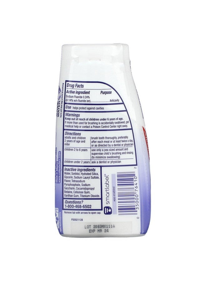 كولجيت معجون أسنان كولجيت ٢ في ١ لتبييض الأسنان وإزالة البقع، ٤٫٦٠ أونصة (٤ عبوات) (قد تختلف العبوة) - Image 2