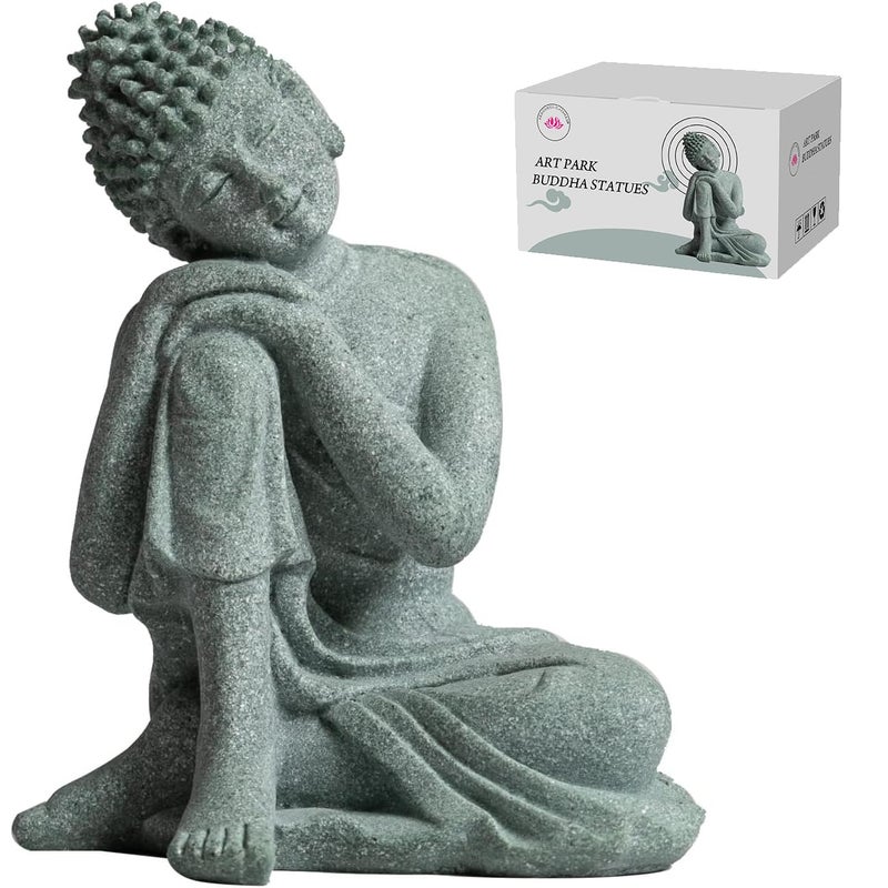 Little Buddha Statue for Home Handmade Stone Meditation Sitting Buddha Figurine Buddah Buda Budda Baby Buddha Statue IndoorOutdoor Buddha Decor Gifts Buddhas Buddha Sculpture