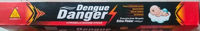 Dengue Danger Natural Mosquito Repellent Citronella Incense Stick 10 15 Pouch Helps to repells Mosquito Insects Herbal 600 GM Each Pack Pack of 2 - Image 4