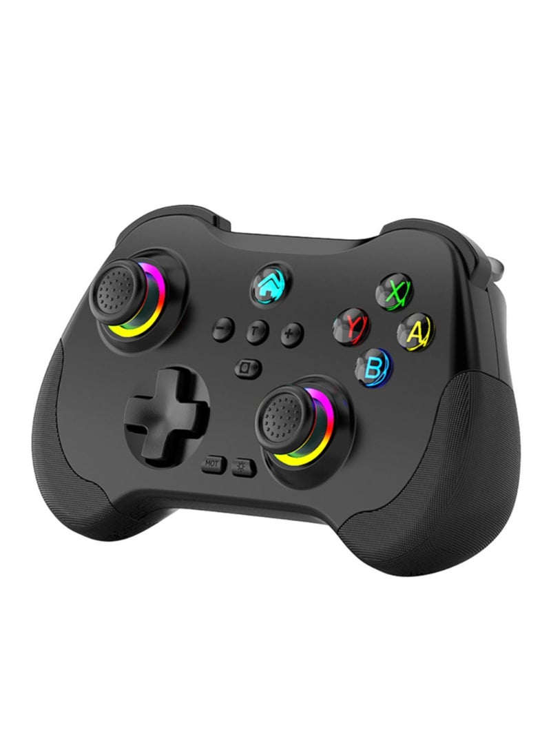 Mobile Gaming Controller for iPad/iPhone/Tablet, Cloud Controller Remote Joystick for iOS/Android, Wireless Switch Controller with Macro ons/Hall-Rocker/Hall-Trigger/Dual Vibration (Black) - Image 1