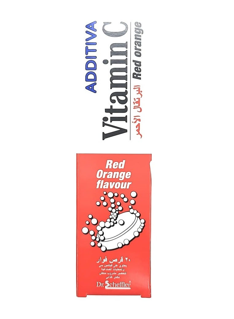 Vitamin C 1000MG Red Orange Effervescent Tablets 20