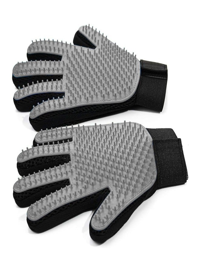 NVNAN Pet Hair Removal Glove for Dogs & Cats, 2-Pack Gray - Image 1