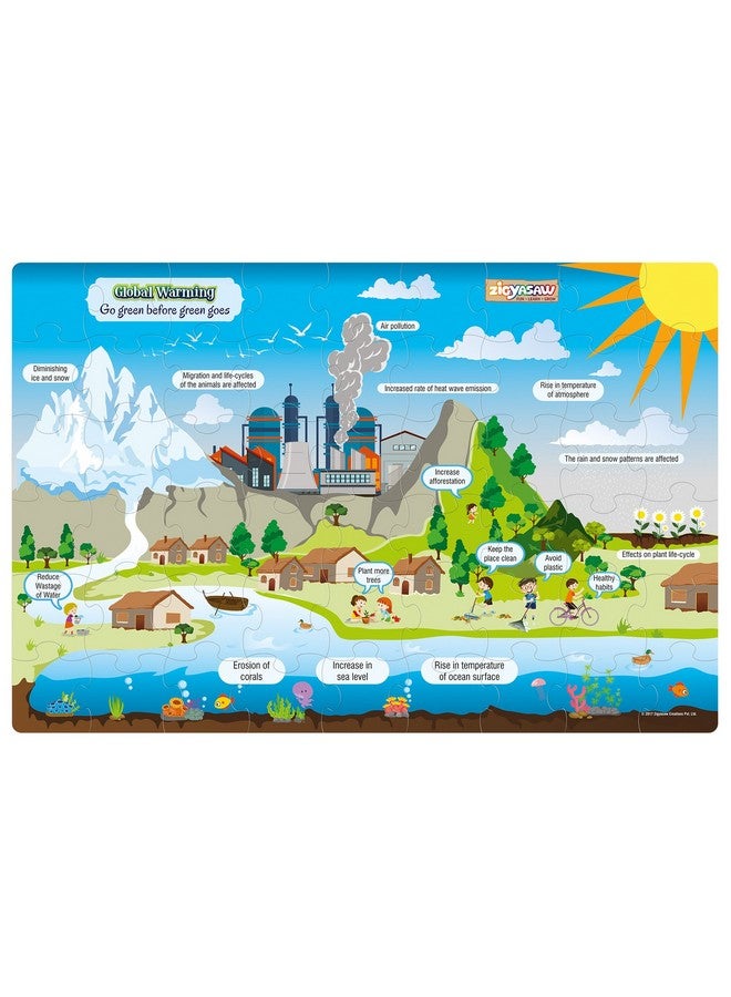 زجياساو أحجية الصور المقطوعة الإبداعية العملاقة ذات الحجم الكبير جدًا للأطفال | لعبة تعليمية للعب الفردي أو اللعب التفاعلي | للأطفال فوق سن 5 سنوات | المقاس - 24 × 36 بوصة - 54 قطعة - Image 1