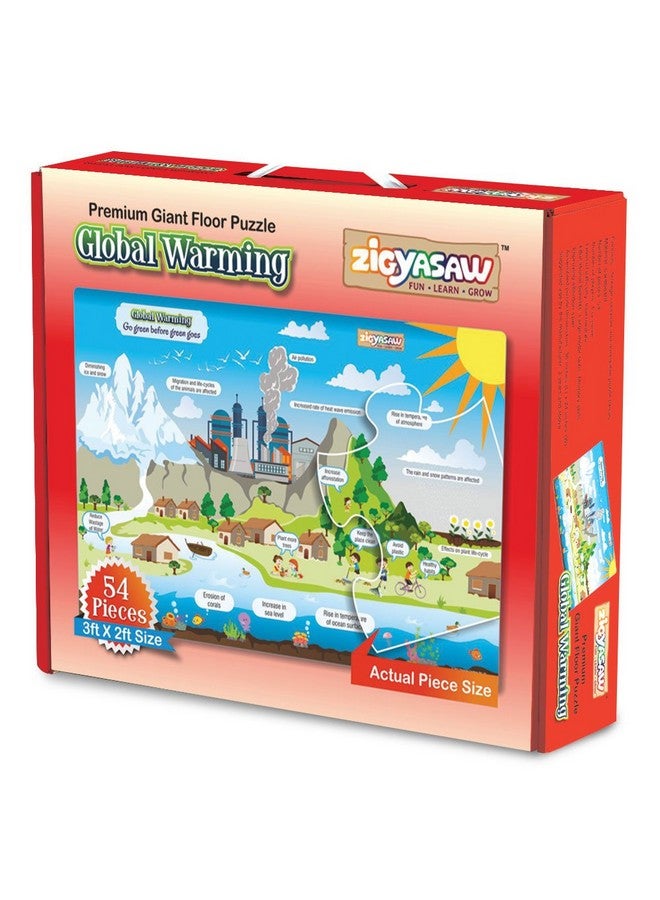 زجياساو أحجية الصور المقطوعة الإبداعية العملاقة ذات الحجم الكبير جدًا للأطفال | لعبة تعليمية للعب الفردي أو اللعب التفاعلي | للأطفال فوق سن 5 سنوات | المقاس - 24 × 36 بوصة - 54 قطعة - Image 2