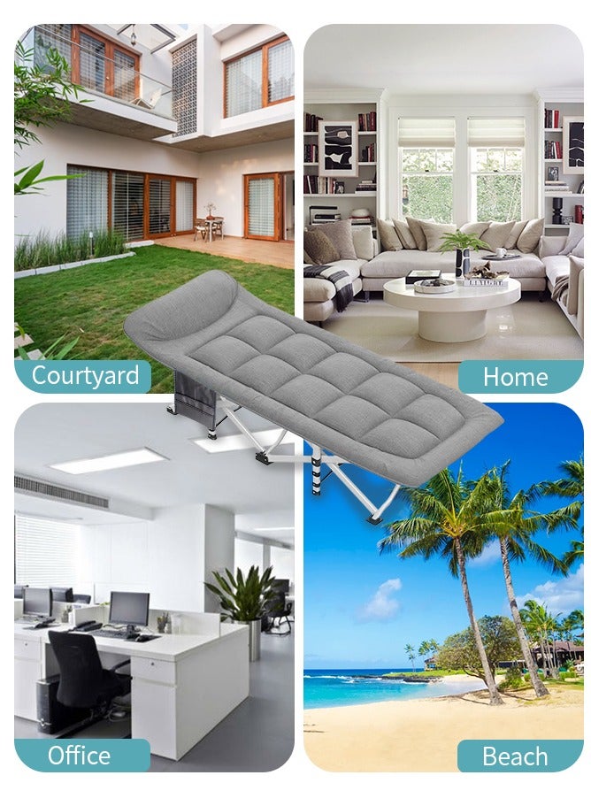 Snooe Outdoor Camping Portable Comfortable Folding Soft Bed Suitable for Indoor, Outdoor, Camping - Image 2