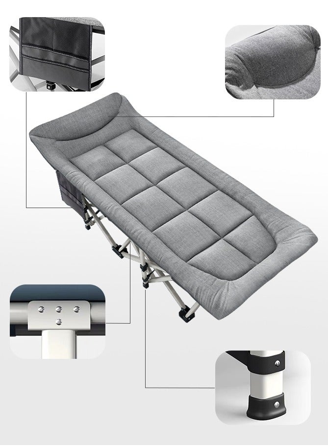 Snooe Outdoor Camping Portable Comfortable Folding Soft Bed Suitable for Indoor, Outdoor, Camping - Image 3