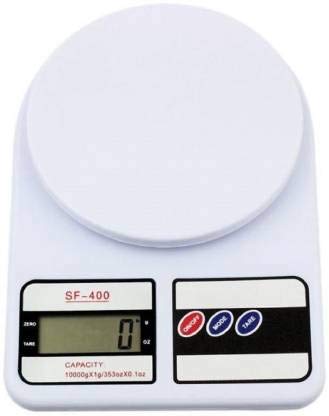 Techgadget Digital Kitchen Courier Parcel Weighing Scale Multipurpose White 10kg N1231 - Image 2