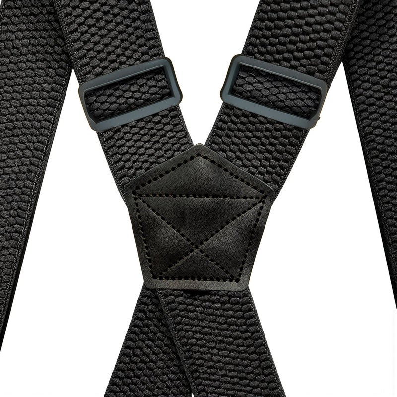 Unisex Suspenders 1.5 Inch Wide Big Tall Size Elderly Work All Body Types 4 Clips - Image 4