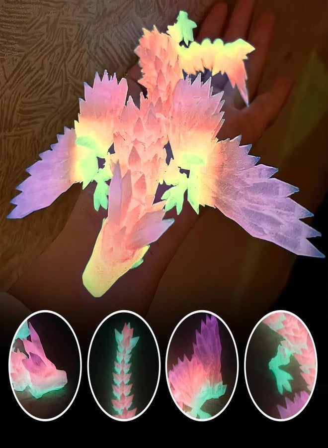 oyeftp Flying Dragons Eggs, 3D Printed Dragon Egg with Articulated Wings Dragon Inside and with Glow in The Dark, Home Desktop Decor, Creative Ornaments, Easter Birthday Gifts - Image 3