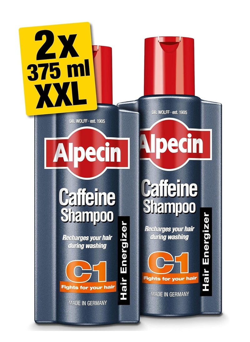 Alpecin Pack Of 2 Hair Loss Caffeine Shampoo 2 x 250ml  - Image 1