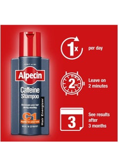 Alpecin Pack Of 2 Hair Loss Caffeine Shampoo 2 x 250ml  - Image 3
