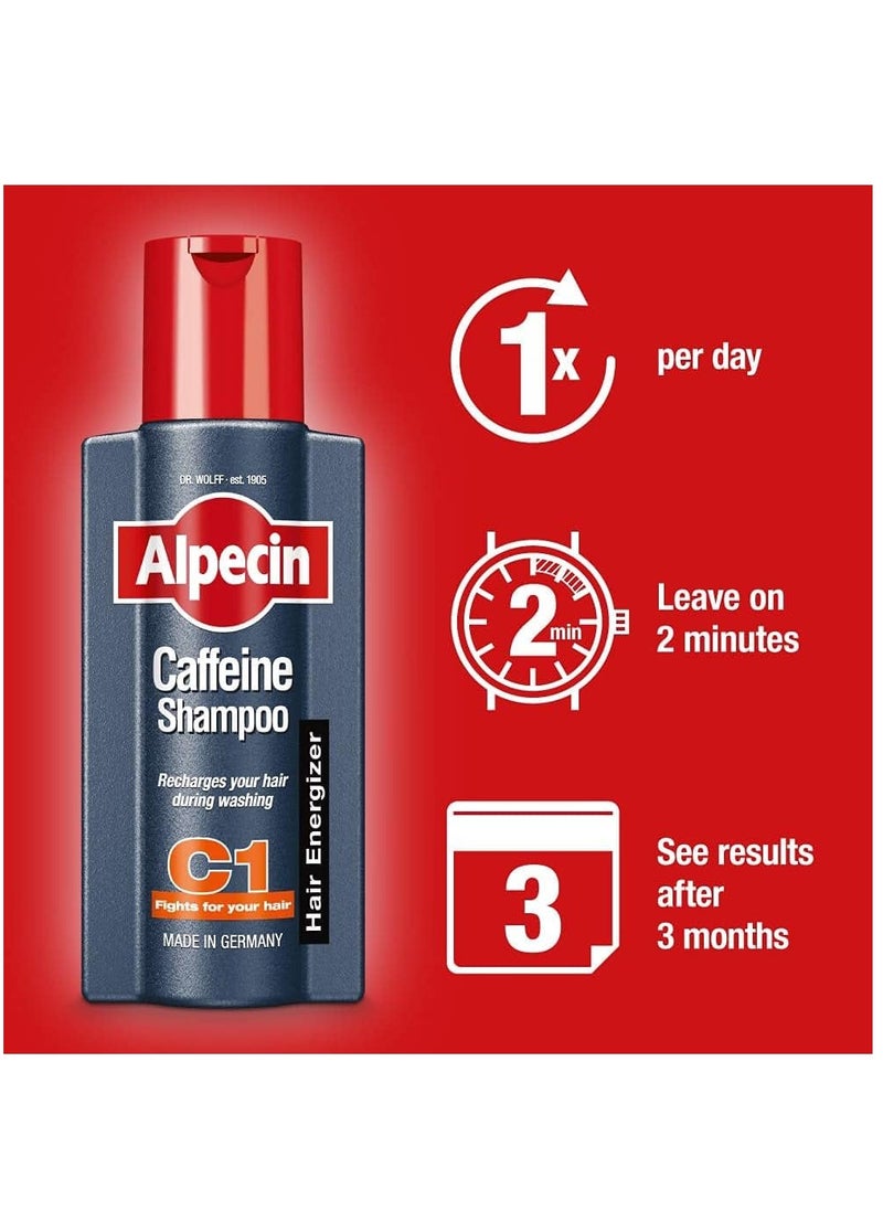 Alpecin Pack Of 2 Hair Loss Caffeine Shampoo 2 x 250ml  - Image 3