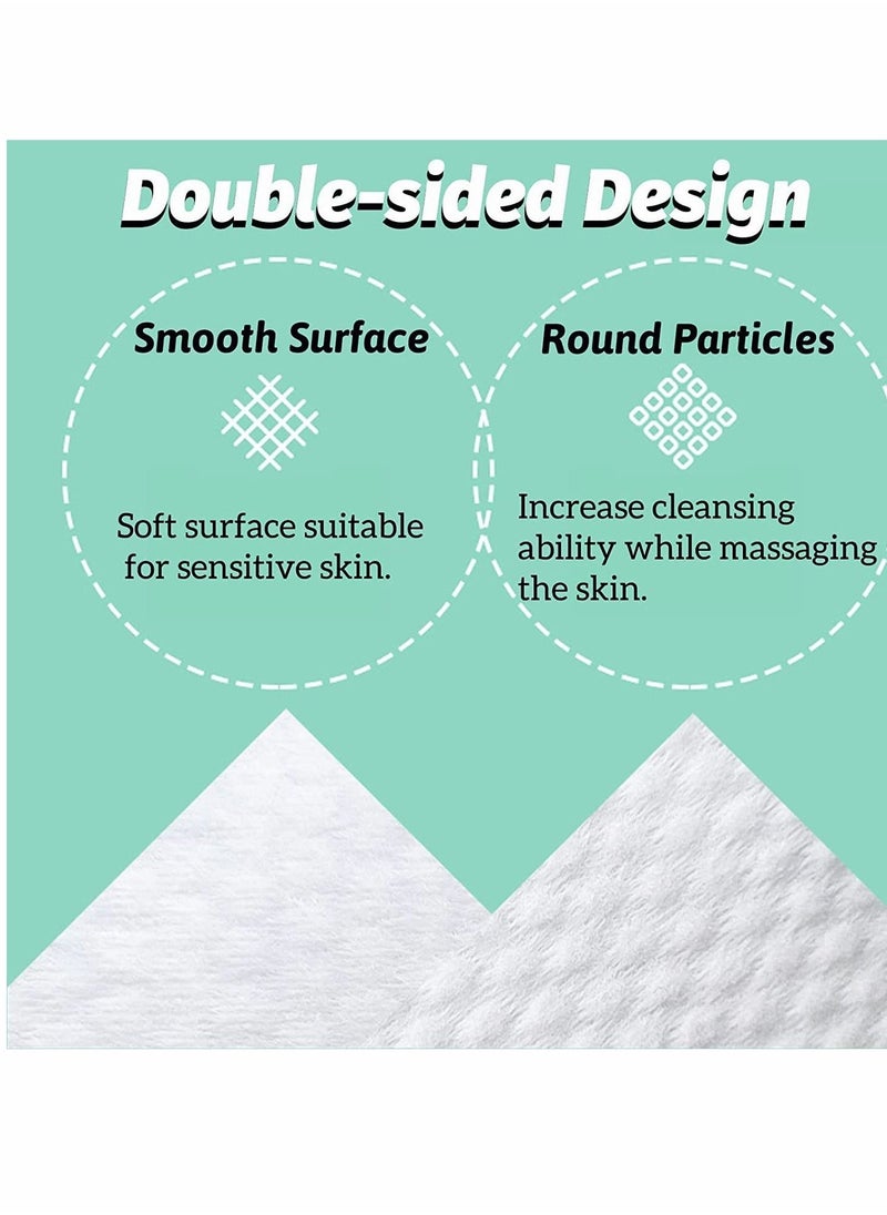 Disposable Face Towel, Deeply Cleansing Cotton Tissue Soft Cotton Dry Facial Tissue for Skincare Facial Cleansing Makeup Removing Surface Cleaning 2 Pack(200 Count) - Image 4