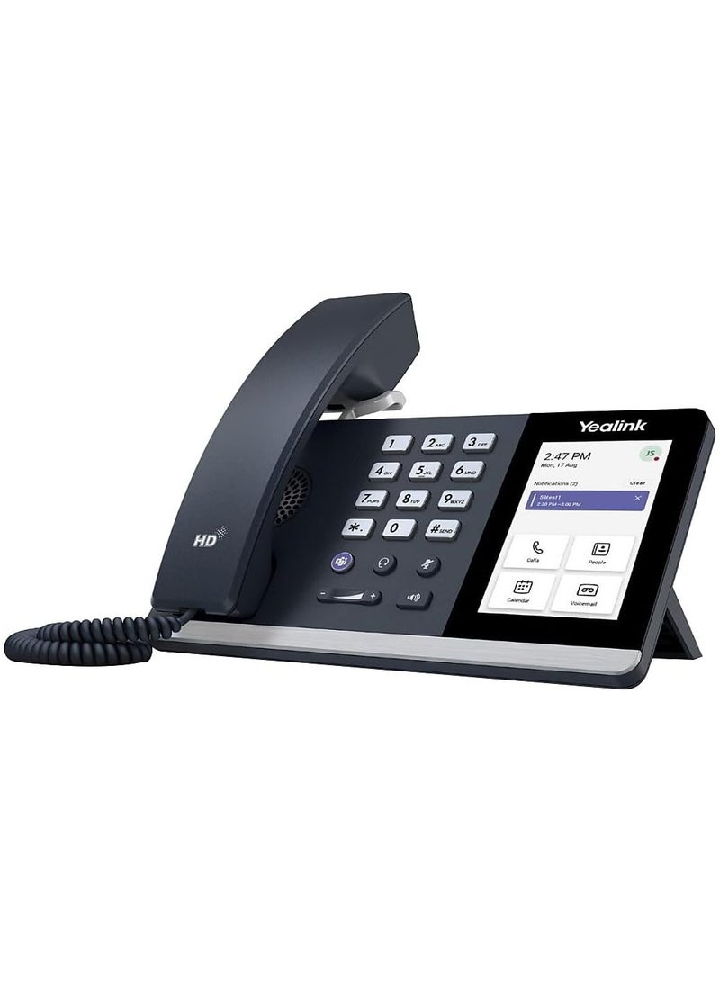 يالينك Yealink MP54-TEAMS IP Phone – Microsoft Teams Optimized, Android 9.0, 4-Inch Touchscreen, HD Audio, Gigabit PoE - Image 1