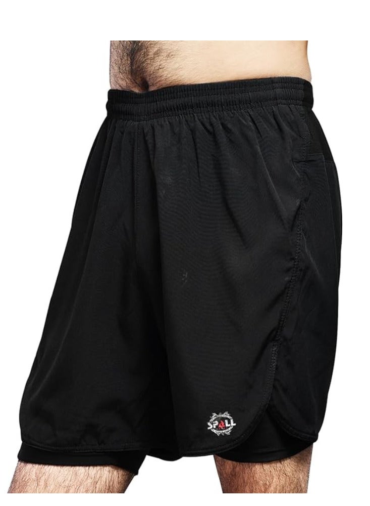 سبال شورت للجري خفيف الوزن وسريع الجفاف لتمارين الصالة الرياضية وكرة السلة ورياضات رياضية وركوب الدراجات والركض واللياقة البدنية وتدريب كمال الأجسام مثالي للرجال - Image 4