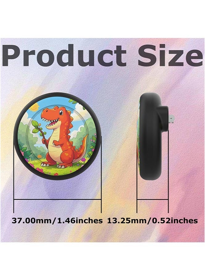 إتش إل تيك حامل Apple AirTag للأطفال من قطعتين - جراب سيليكون مزود بدبابيس أمان، جراب AirTag للأطفال وكبار السن، مخفي داخل الملابس أو الأحذية أو حقائب الظهر (أسود + وَرْدِيّ) - Image 3