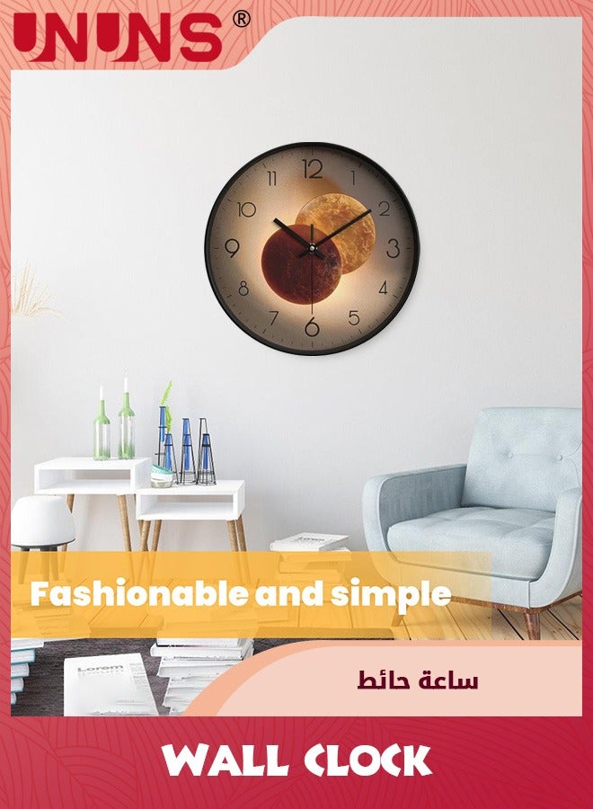 UNUNS 12 Inch Wall Clock,Modern Decorative Silent Non-Ticking Wall Clock,Battery Operated Quality Quartz Modern Wall Clock For Home,Bedroom,Living Room,Office - Image 4