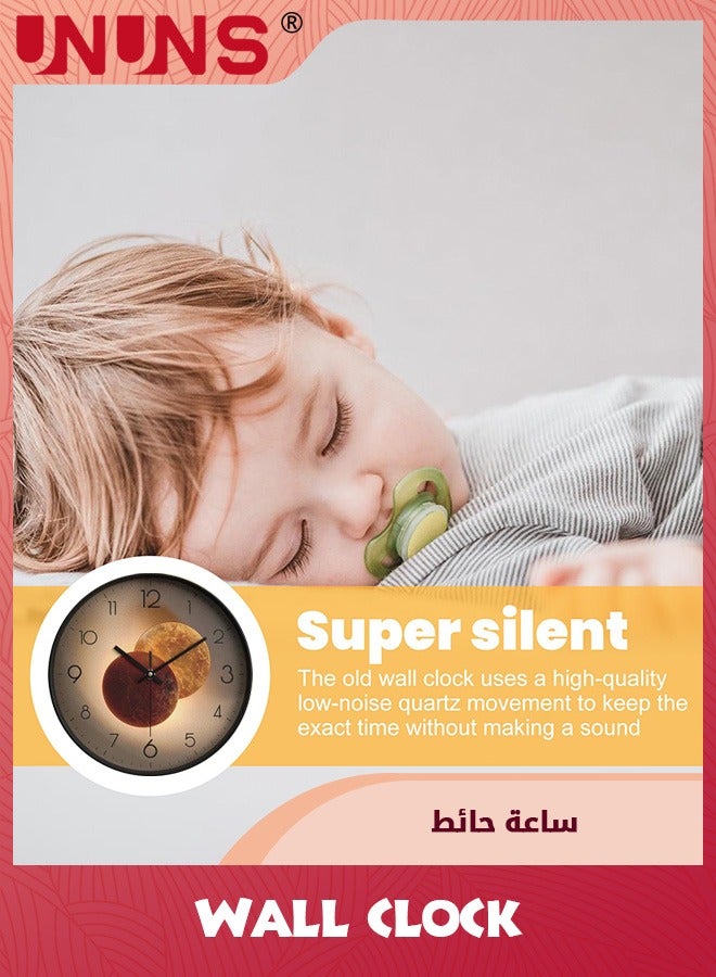 UNUNS 12 Inch Wall Clock,Modern Decorative Silent Non-Ticking Wall Clock,Battery Operated Quality Quartz Modern Wall Clock For Home,Bedroom,Living Room,Office - Image 5