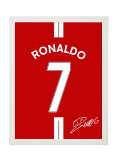 Boomah Accessories Ronaldo Manchester United Autographed Jersey Poster with Frame 30x40cm 