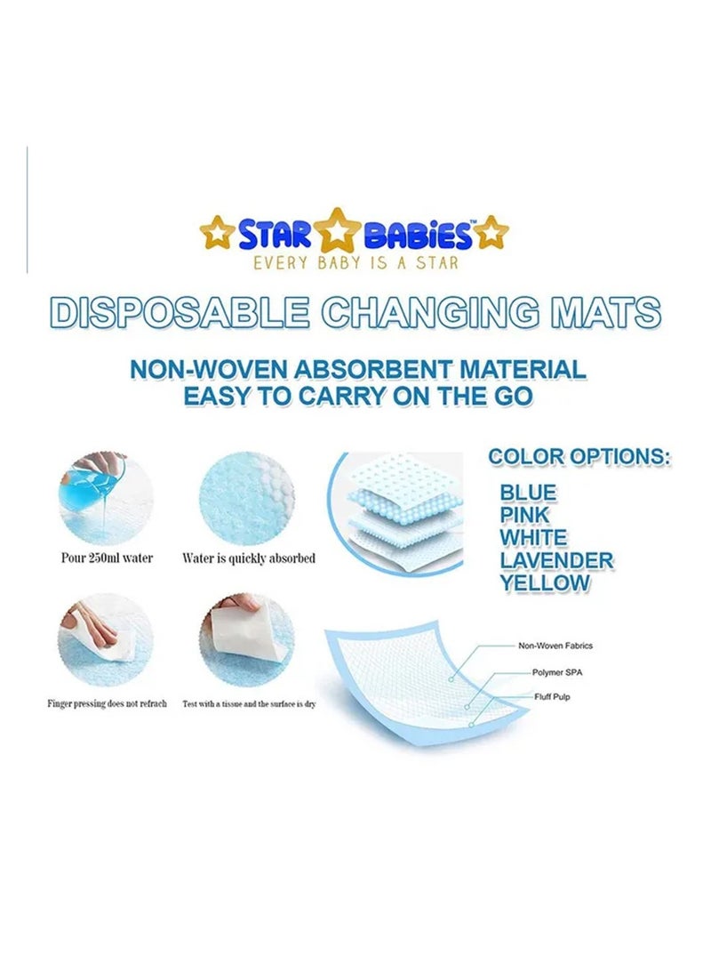 A to Z - Disposable Changing Mat size (45cm x 60cm) Large- Premium Quality for Baby Soft Ultra Absorbent Waterproof - Pack of 225-White - Image 3