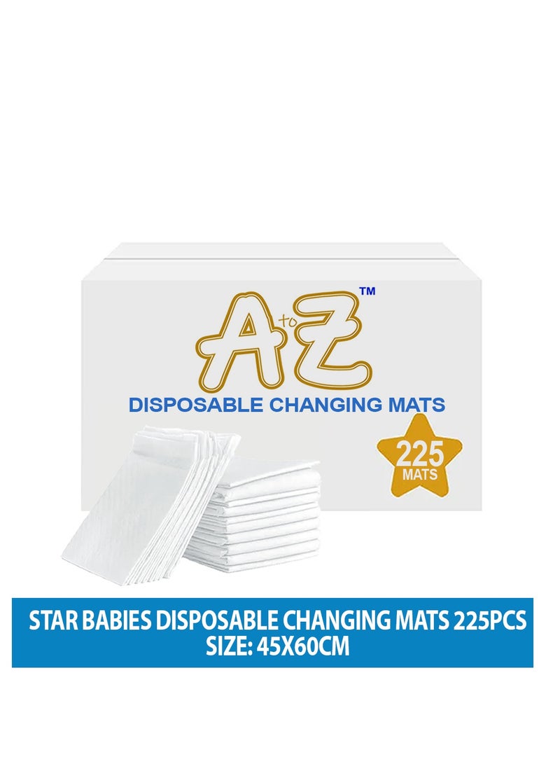 A to Z - Disposable Changing Mat size (45cm x 60cm) Large- Premium Quality for Baby Soft Ultra Absorbent Waterproof - Pack of 225-White - Image 2