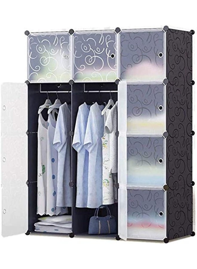 Generic Cube Storage Organizer Cabinet Closet Storage Shelves Plastic Storage Shelving for Bedroom, Living Room, Office, new styles all (12 cabinet)  - Image 1