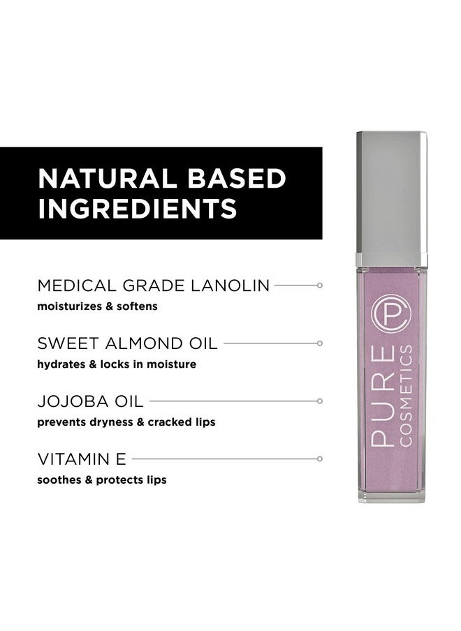 Pure Cosmetics Pure Cosmetics Pure Illumination Lip Gloss - LED-lit Applicator w/Side Mirror - Non-Sticky, Moisturizing & Hydrating Lip Glosses - Soothes & Heals Dried Chapped Lips (Classy)  - Image 5
