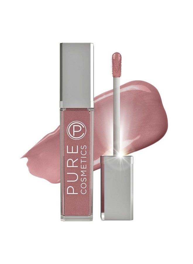 Pure Cosmetics Pure Cosmetics Pure Illumination Lip Gloss - LED-lit Applicator w/Side Mirror - Non-Sticky, Moisturizing & Hydrating Lip Glosses - Soothes & Heals Dried Chapped Lips (Classy)  - Image 1