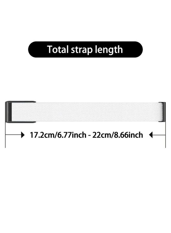 White Black For Whoop 4 0 Nylon Band Adjustable Strap Compatible With Fitness Trackers - Image 3