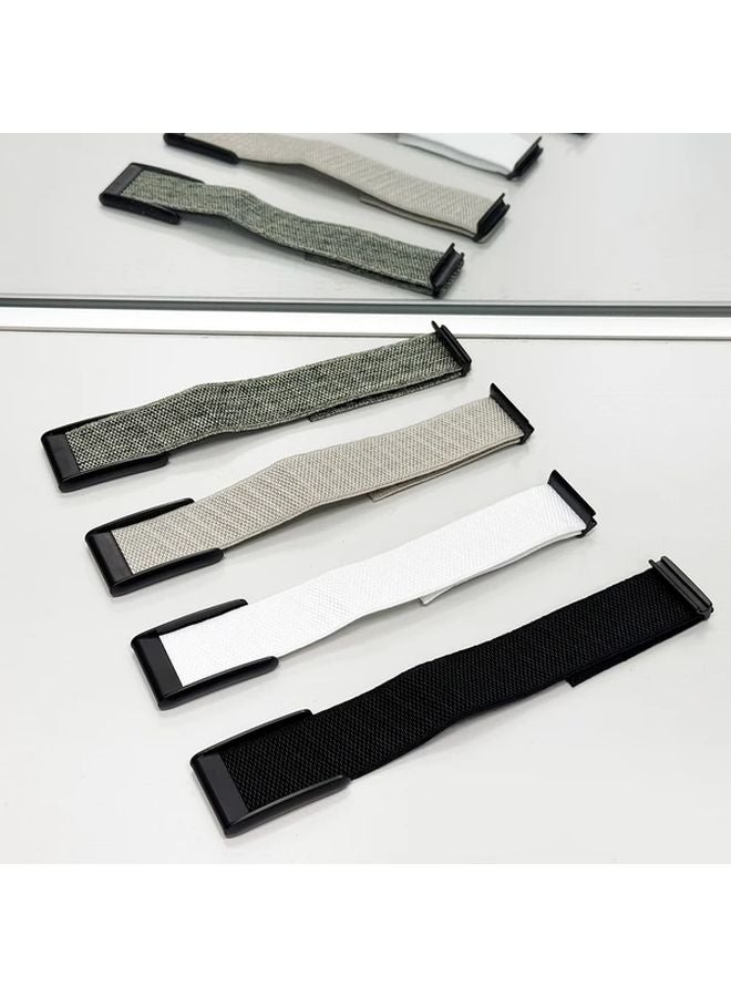 White Black For Whoop 4 0 Nylon Band Adjustable Strap Compatible With Fitness Trackers - Image 4