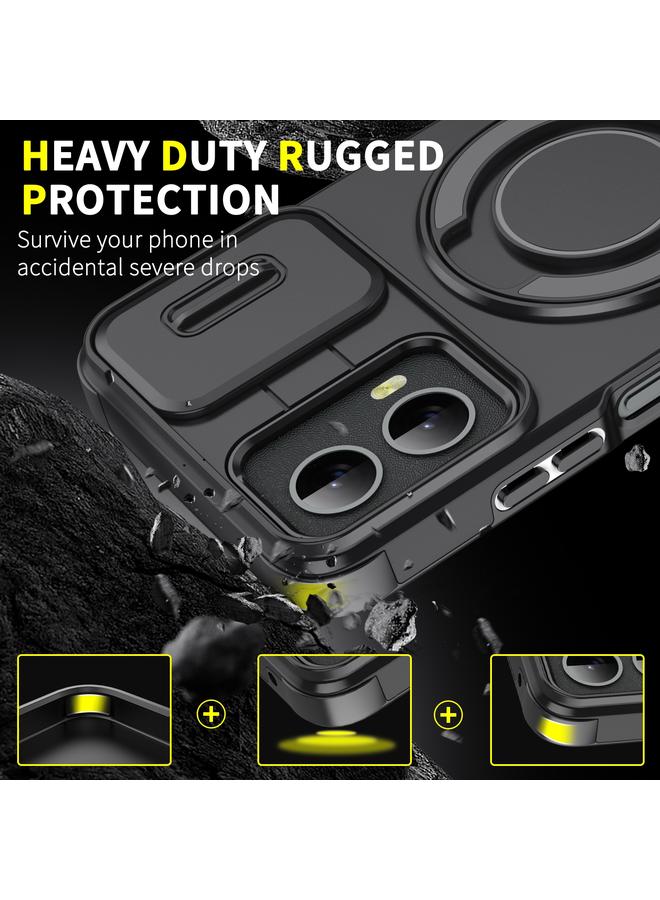 اس-توب جراب لهاتف Motorola Moto G 5G 2024 مع حامل حلقي منزلق للكاميرا - Image 2