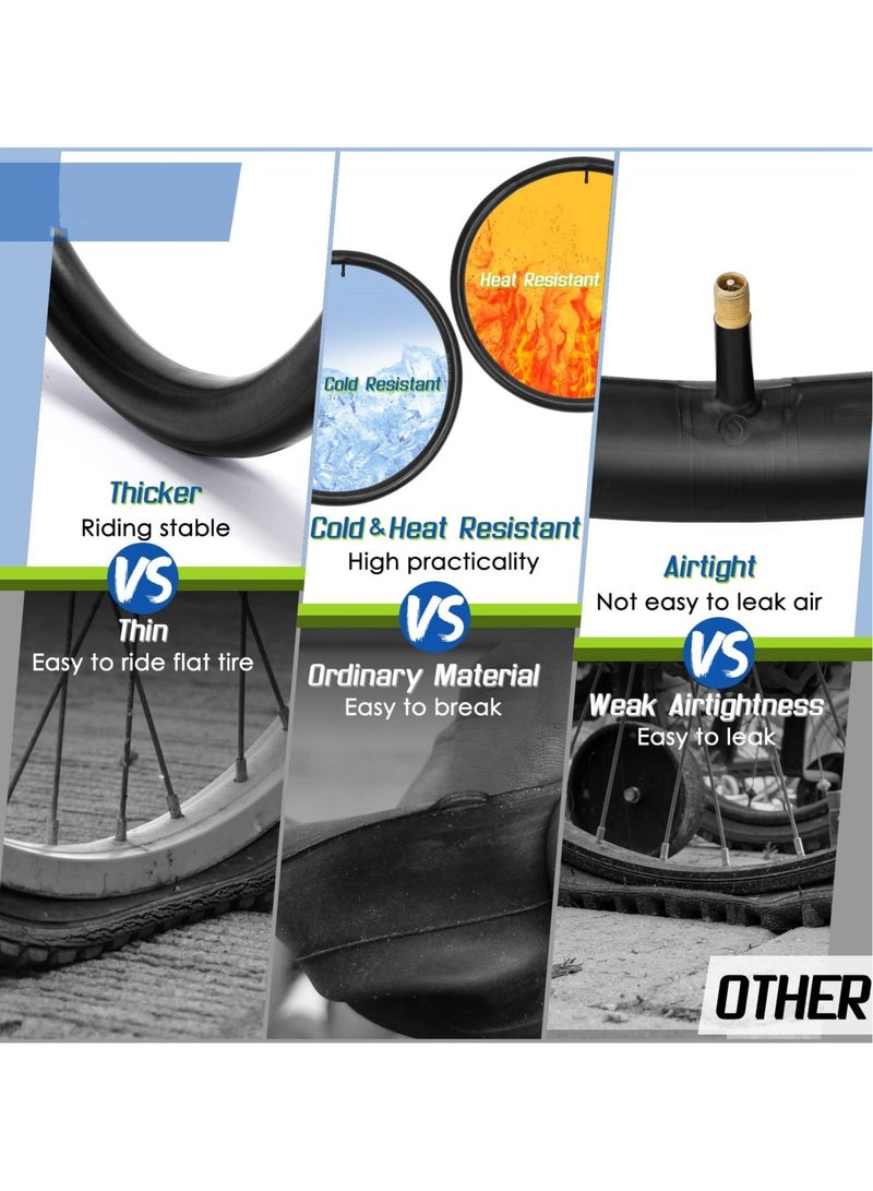 Captaintech 2 Pcs 24" Bicycle Tubes, 24x1.75-2.125 Inches Bicycle Tube with 2 Tire Levers Butyl Rubber Bike Inner Tube with 32mm Schrader Valve for Road/MTB/Kids Bike - Image 4