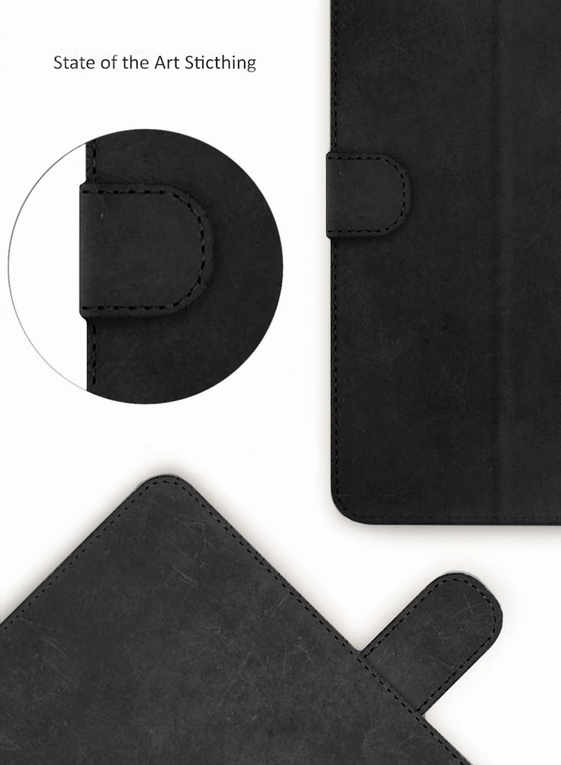 Wtech Apple iPad Air 2025 (7th Generation) M3 13 inch WTech PU Leather Magnetic Closure Flip Case Cover - Black - Image 5