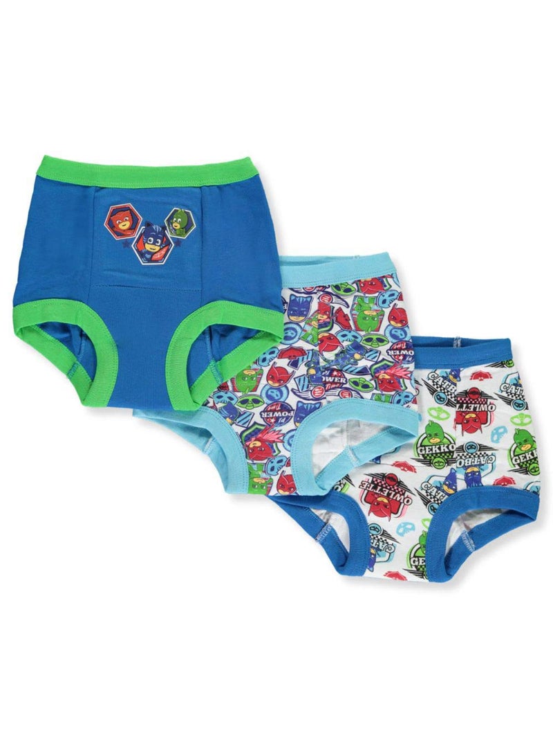PJMASKS 3pk, 7pk or 10pk Potty Training Pants with Success Tracking Chart Including Stickers in sizes 2T, 3T, and 4T - Image 1