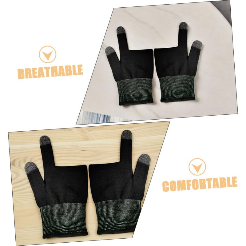4 Pairs Touchscreen Gaming Gloves Finger Sleeves Breathable Warm Knit for Cycling Climbing - Image 4