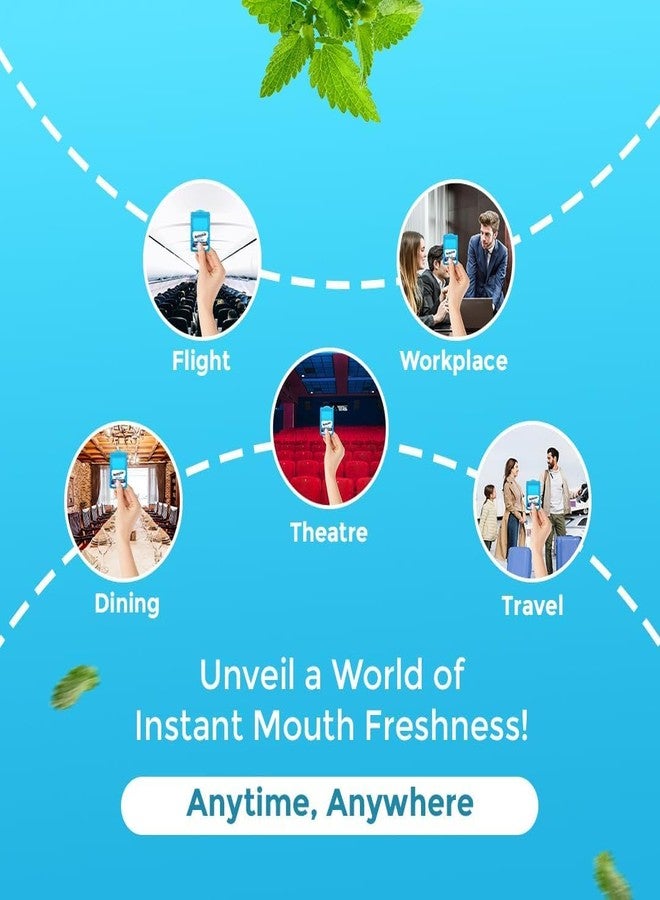 Mountain Breeze Oral Hygiene Mouth Freshener Sugar Free Cool Mint Flavoured Breath Strips (24 Strips Each Cassatte-Pack of 24 - Image 3