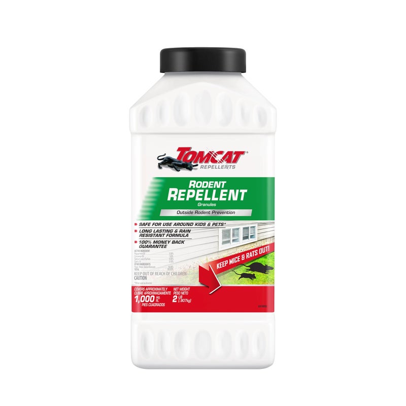 Tomcat Repellents Rodent Repellent Granules, For Outdoor Mouse and Rat Prevention, 2 lb. - Image 1