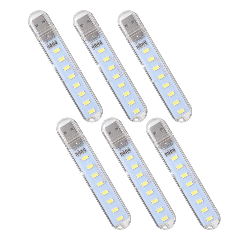 6Pcs USB Night Light Portable Plug-in Lamp for Bedroom Nursery Room - Image 5