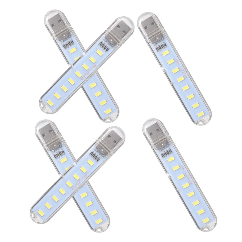 6Pcs USB Night Light Portable Plug-in Lamp for Bedroom Nursery Room - Image 3
