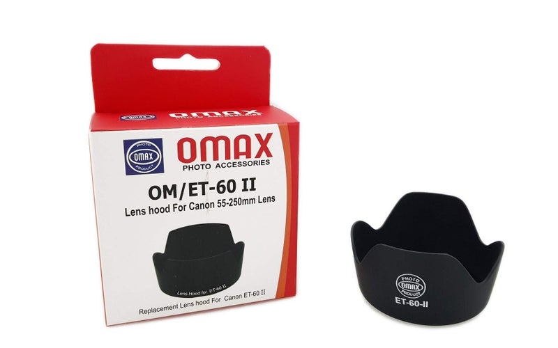 Omax ET-60 II Flower Type Lens Hood for Canon 55-250 mm Lens - Image 5
