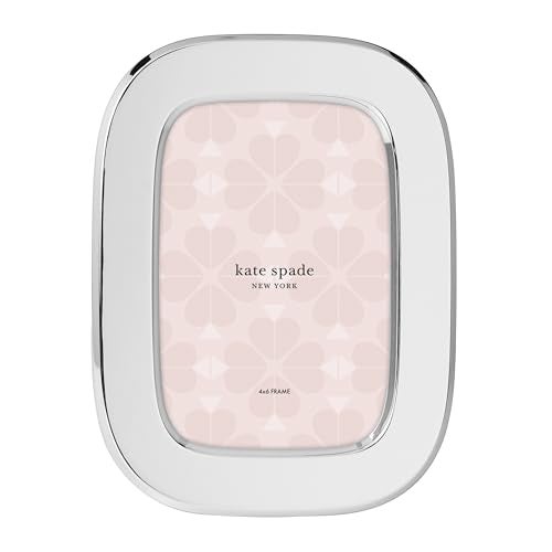 Kate Spade New York Silver South Street 4" X 6" Oval Frame, 0.80 LB - Image 1