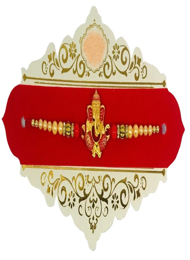 Evisha 2 Pcs Red Ganesh Om Rakhi For Brother | Rakhi Combo 120-122 | rakhi || rakhi set || rakhi for brother || rakhi for brother and bhabhi || rakhi combo || bhaiya bhabhi rakhi || rakhi gifts - Image 5